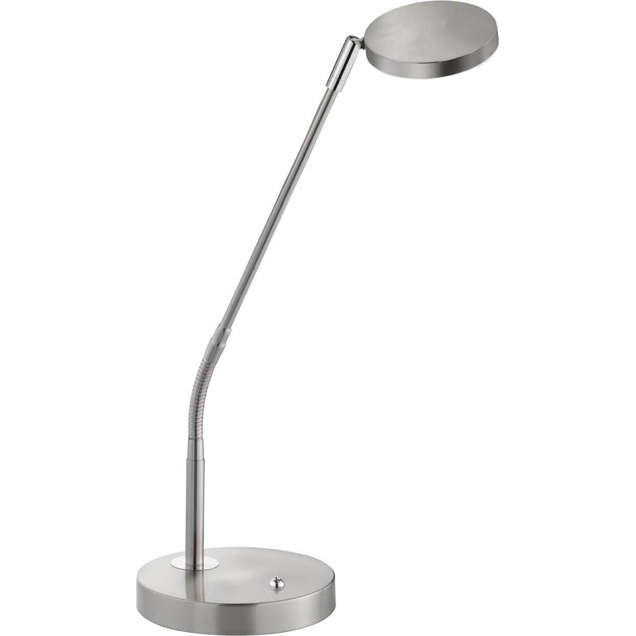 FHL easy, Tischlampe, FHL Luna LED Tischleuchte 6W Tunable white steuerbar dimmbar nickel 850155
