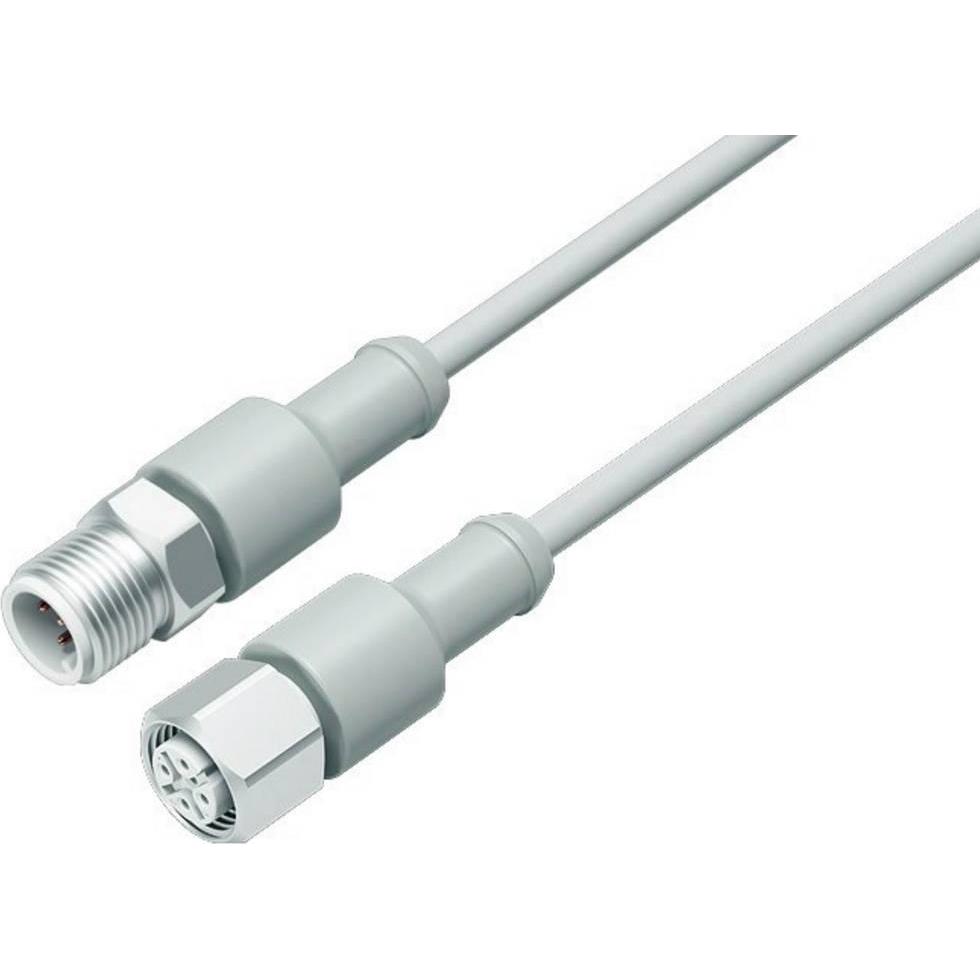 Schubiger Binder 77 3730 3729 40404-0500 Sensor-/Aktor-Anschlussleitung M12 1 St., Elektronikkabel + Stecker, Grau