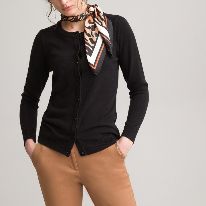 Produktbild Anne Weyburn Cardigan mit rundem Ausschnitt und Knopfleiste (40)