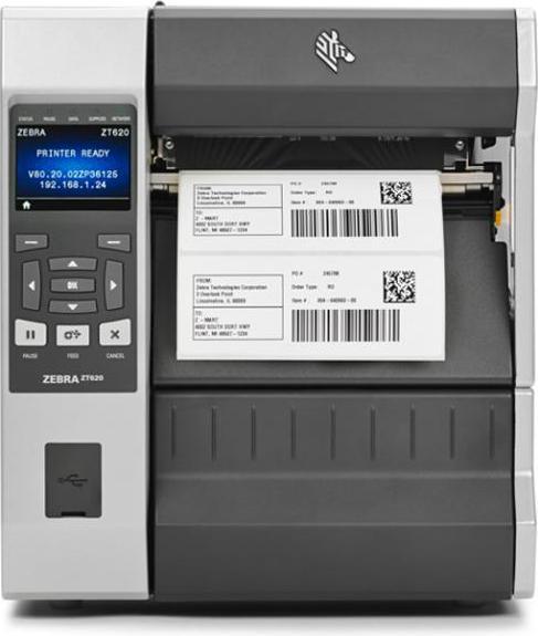 Produktbild Zebra ZT620 Etikettendrucker Wärmeübertragung 300 x 300 DPI Verkabelt & Kabellos (300 dpi)
