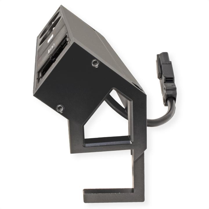 Produktbild Bachmann DESK2 2x UTE 1x CM 1x USB C 30W noir (2x, CEE 7/5)