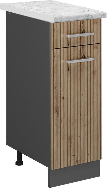 Anthrazit, Artisan-Eiche, Marble-Weiss