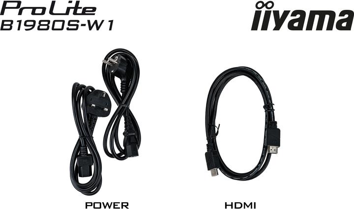 Produktbild iiyama 48.0cm (19") B1980S-W1 5:4 HDMI+DP (1280 x 1024 Pixel, 19")