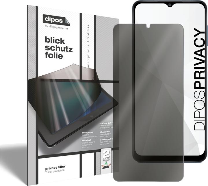Dipos Blickschutzfolie 2-Way Anti-Shock (2 Stück, Samsung Galaxy A13 5G)