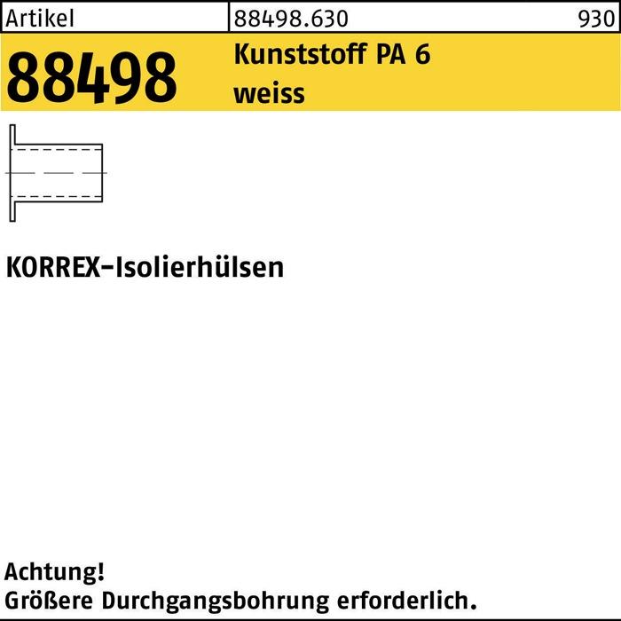 Dubo Isolierhülse R 88498 KORREX, SAT Zubehör, Weiss