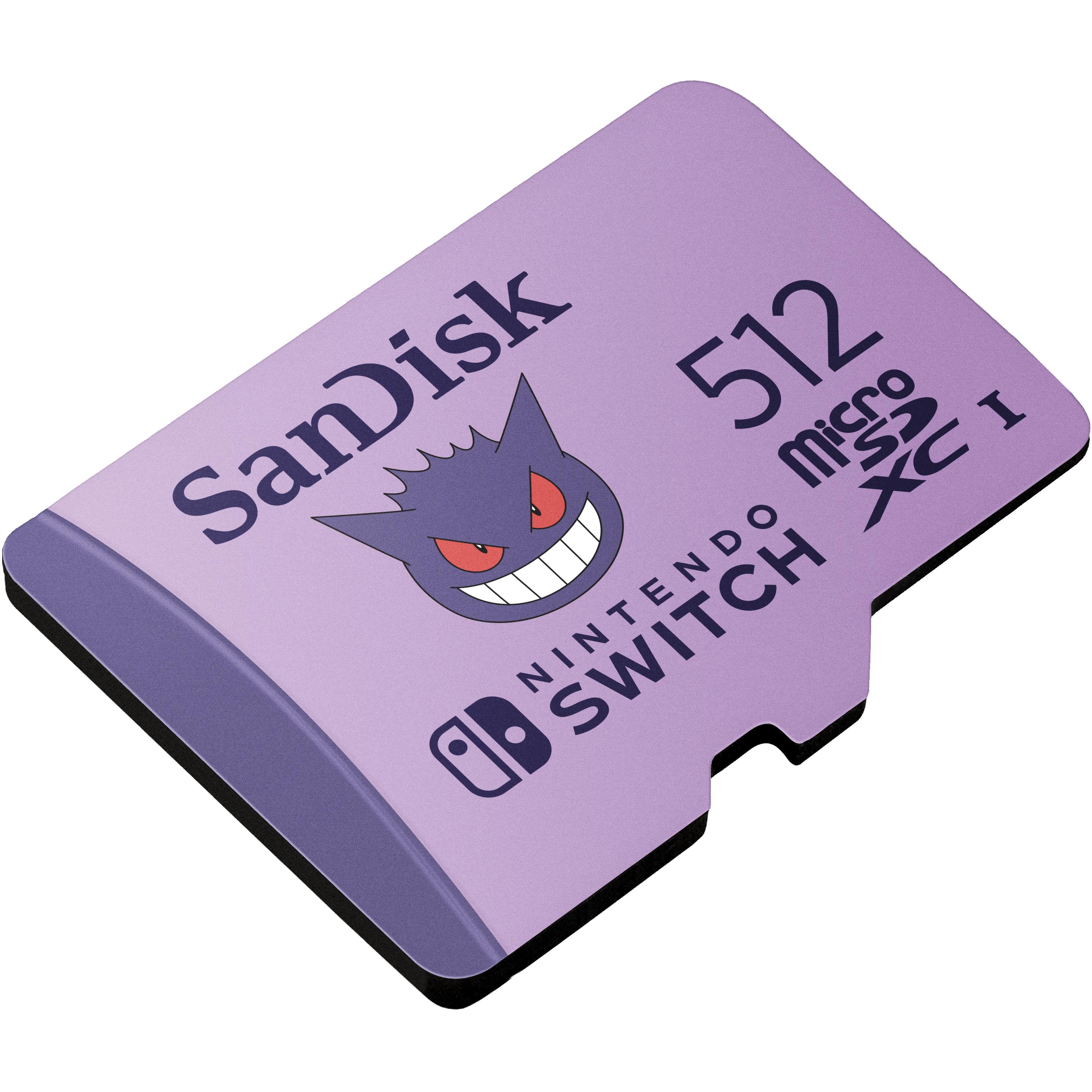 Thumbnail - SanDisk Nintendo Pokemon Ectoplasm (512 GB, microSDXC, U3, UHS-I), Speicherkarte, Violett