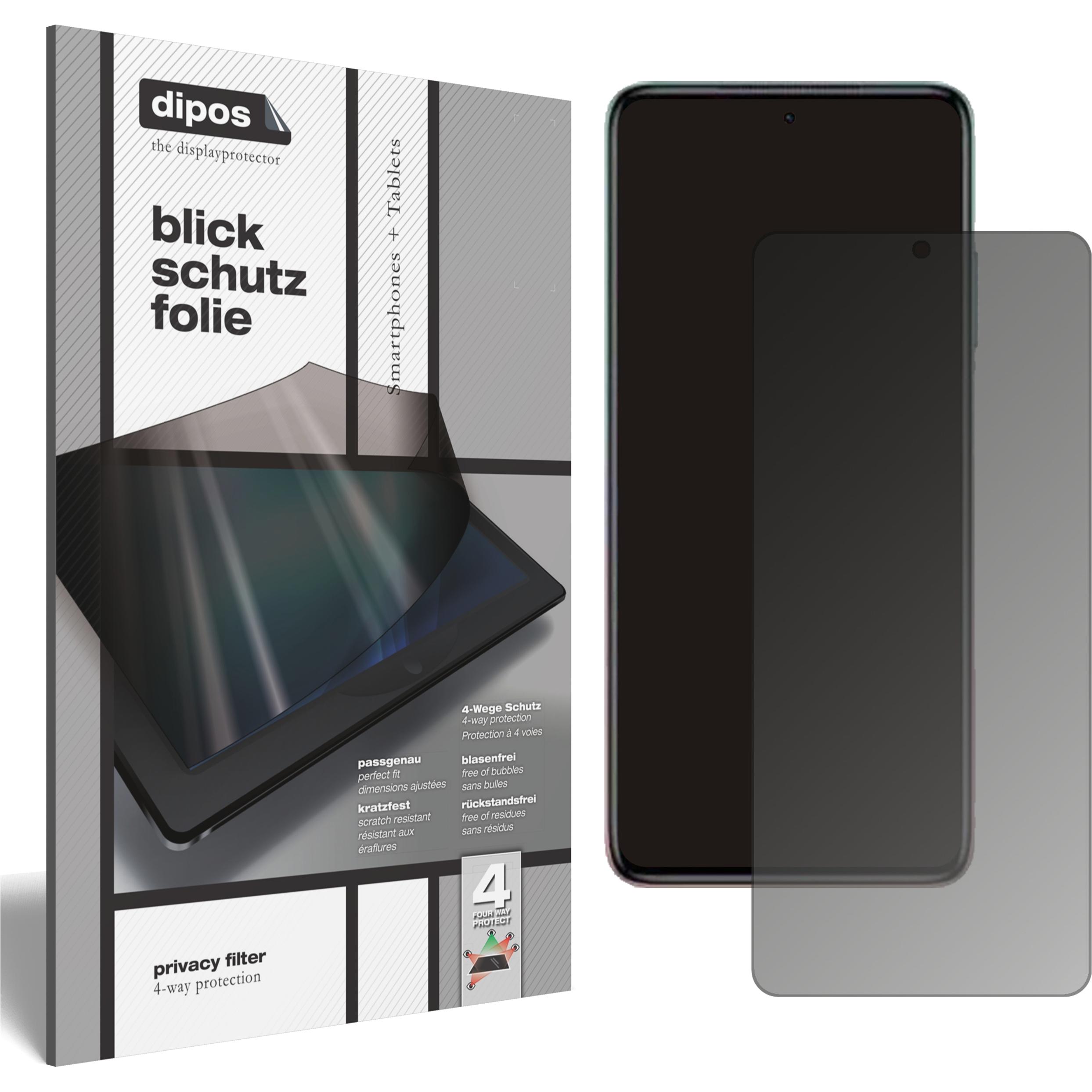 Dipos Blickschutzfolie 4-Way Privacy (1 Stück, Xiaomi Redmi Note 11T 5G), Smartphone Schutzfolie, Transparent