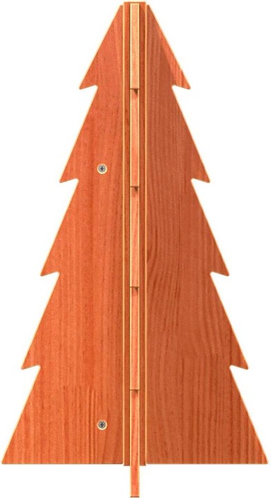 Productafbeelding VidaXL Kerstboom hout kerstboomdecoratie houten boom 69,5cm massief hout grenen