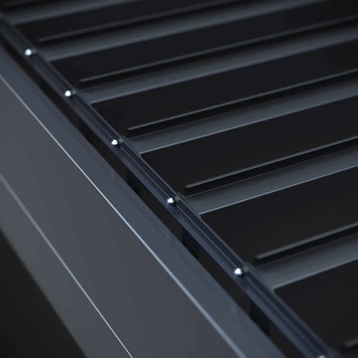 Produktbild Weide Pergola Deluxe Plus 3.6x7.2m mit Lamellendach Anthrazit (360 cm, 720 cm)