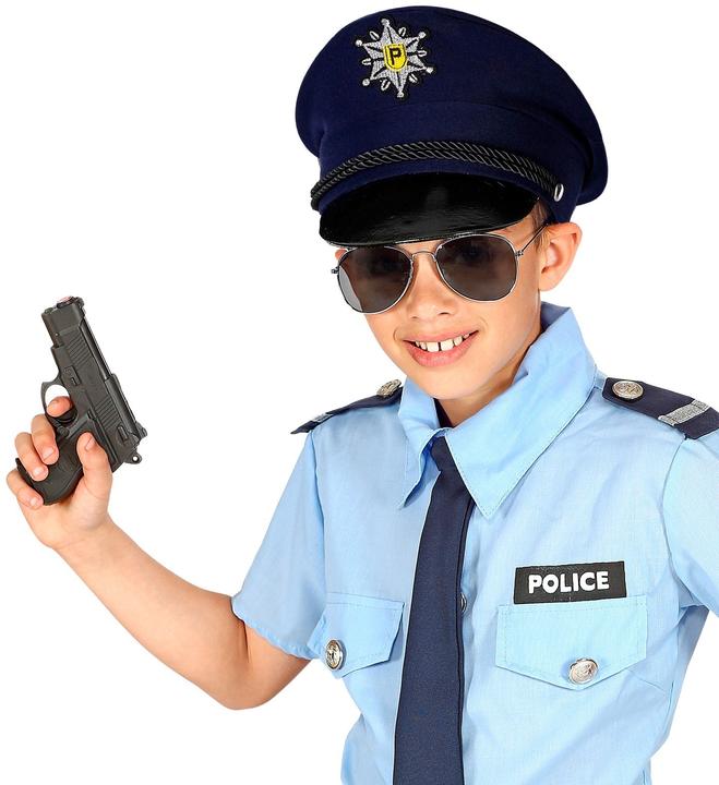 Image du produit Widmann Casquette Police bleue avec visière noire pour enfants