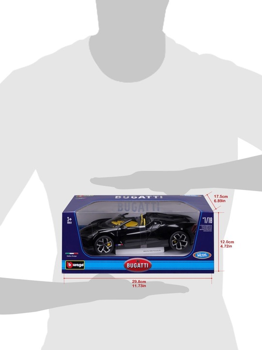 Actual product image Bburago Bugatti Mistral