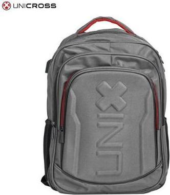 Uni Cross UNICROSS SHIELD GREY LAPTOP BACKPACK WITH PADDED COMPARTMENT, 46x32x17cm