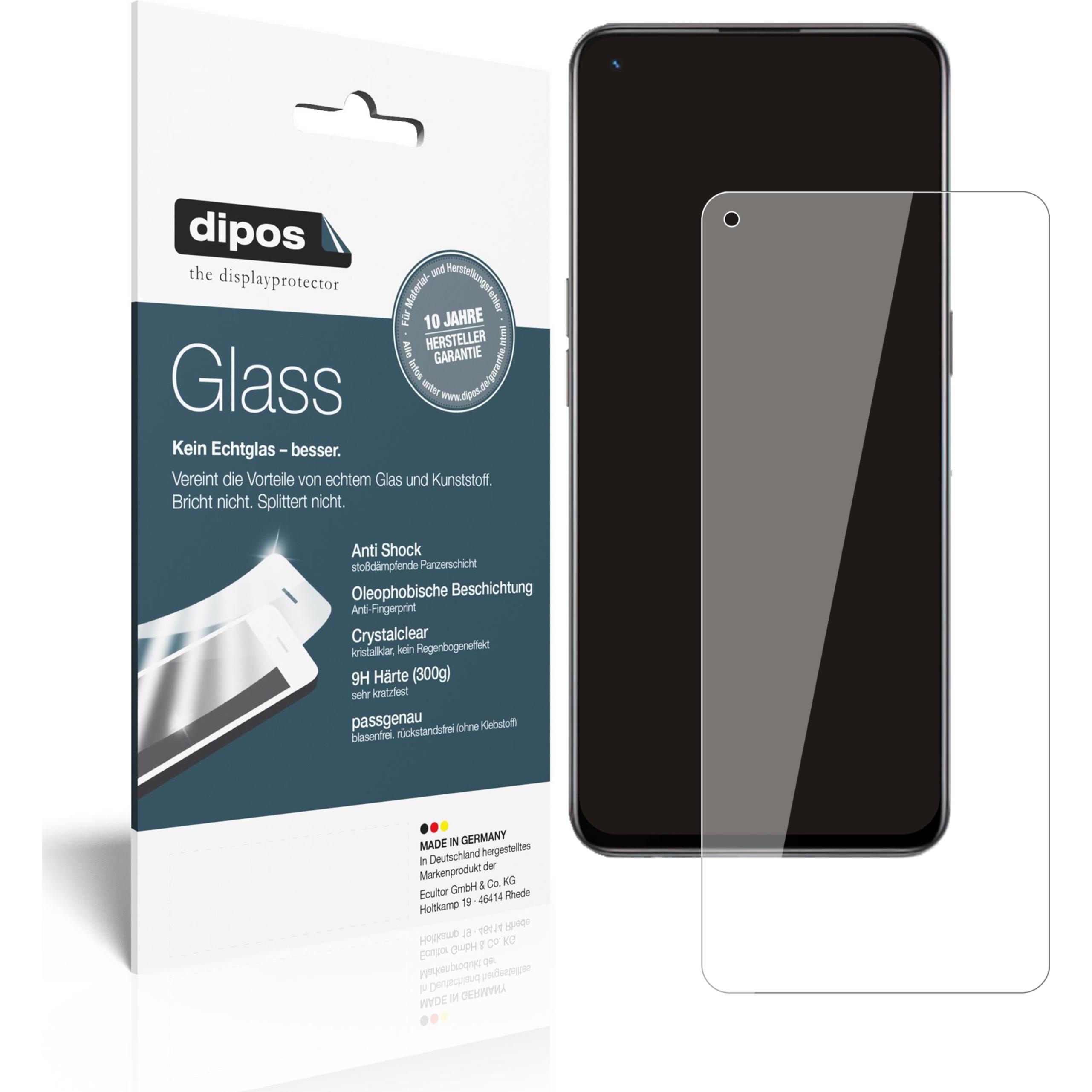 Dipos Displayschutz Anti-Shock (2 Stück, Oppo K9 5G), Smartphone Schutzfolie, Transparent