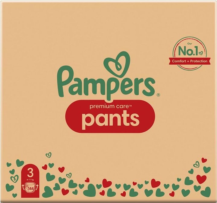 Produktbild Pampers Premium Care (Gr. 3, Monatsbox, 144 Stück)