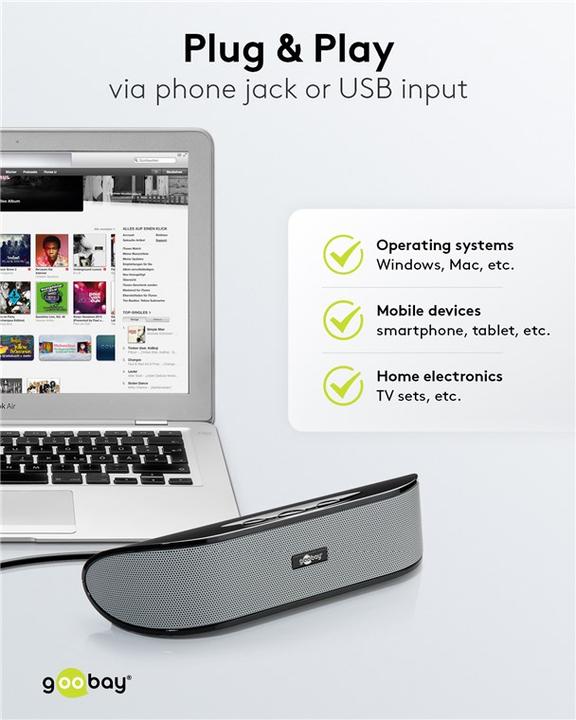 Actual product image Goobay SoundBar (2.0 Channel)