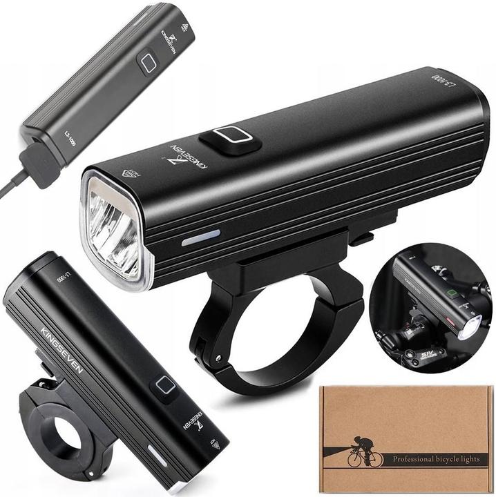Produktbild No Name Fahrradbeleuchtung KINGSEVEN L3-1000 1000 lm wiederaufladbar (1000 lm)