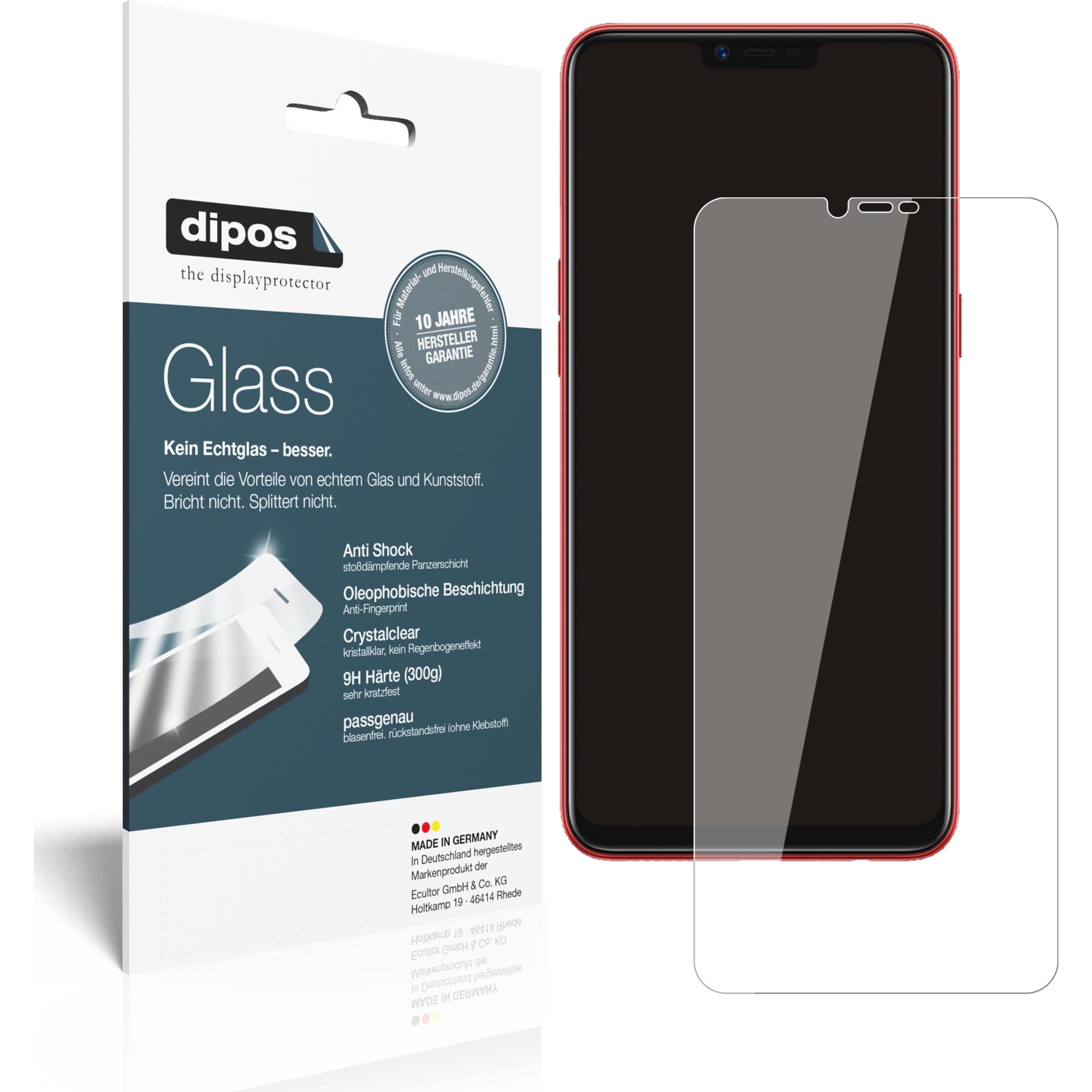 Dipos Displayschutz Anti-Shock (2 Stück, Oppo A3s), Smartphone Schutzfolie, Transparent