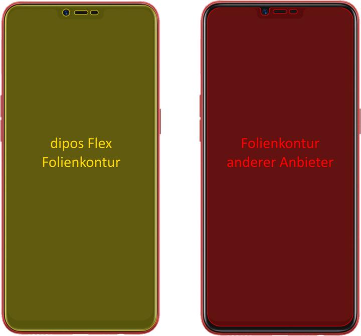 Actual product image Dipos Screen Protector Full-Cover 3D (3 pcs., Oppo A3s)