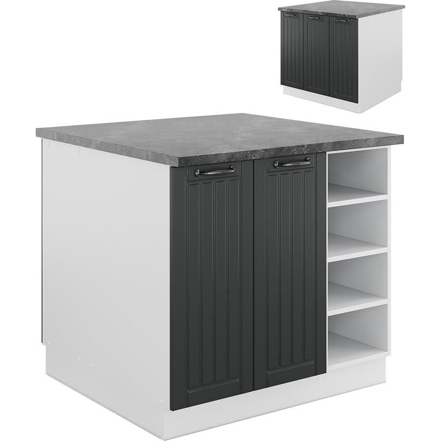 Vicco, Regal, Kücheninsel Fame-Line (90 x 82 x 90 cm)