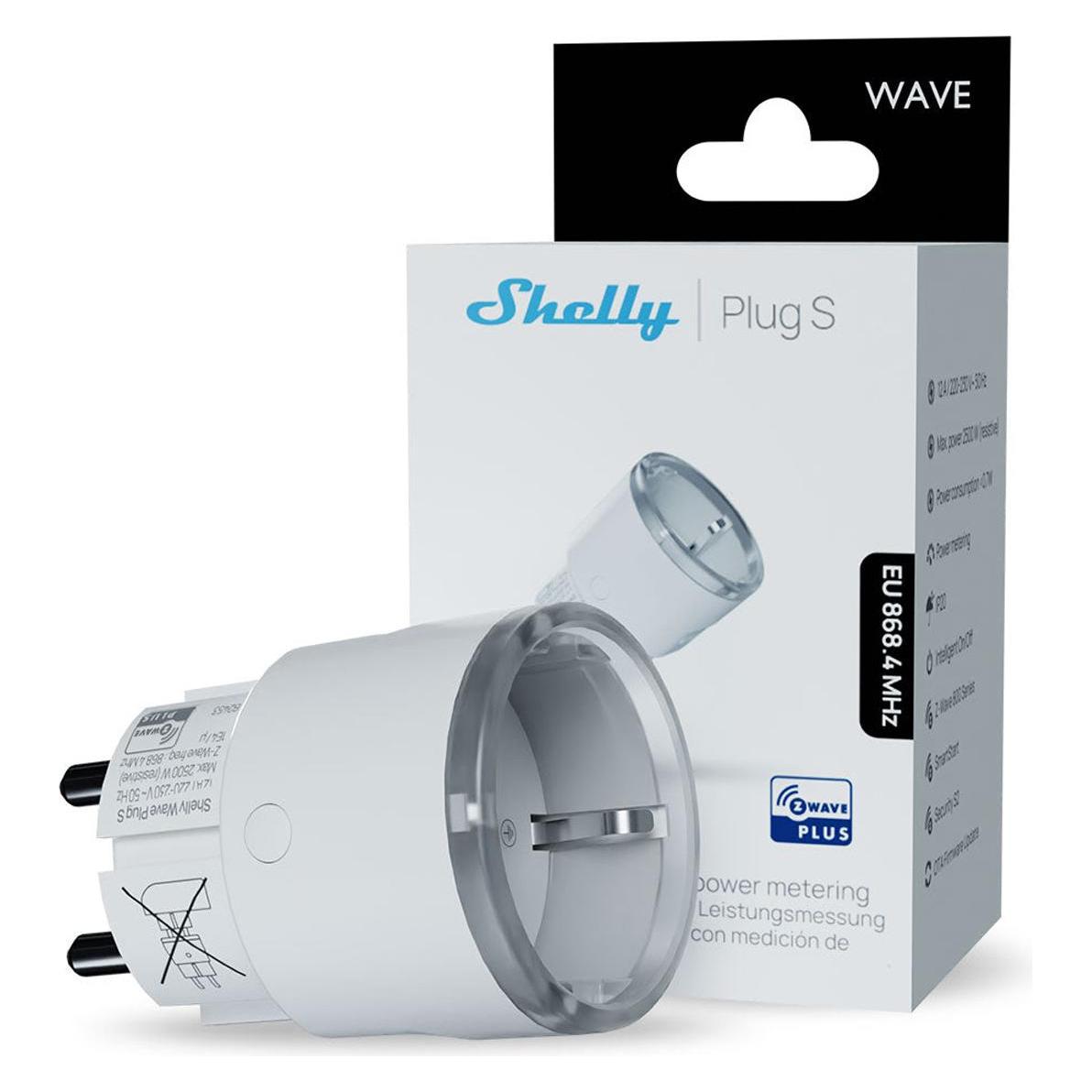 Shelly · Unterputz·""Wave Plug S White Lr""· Z-Wave
