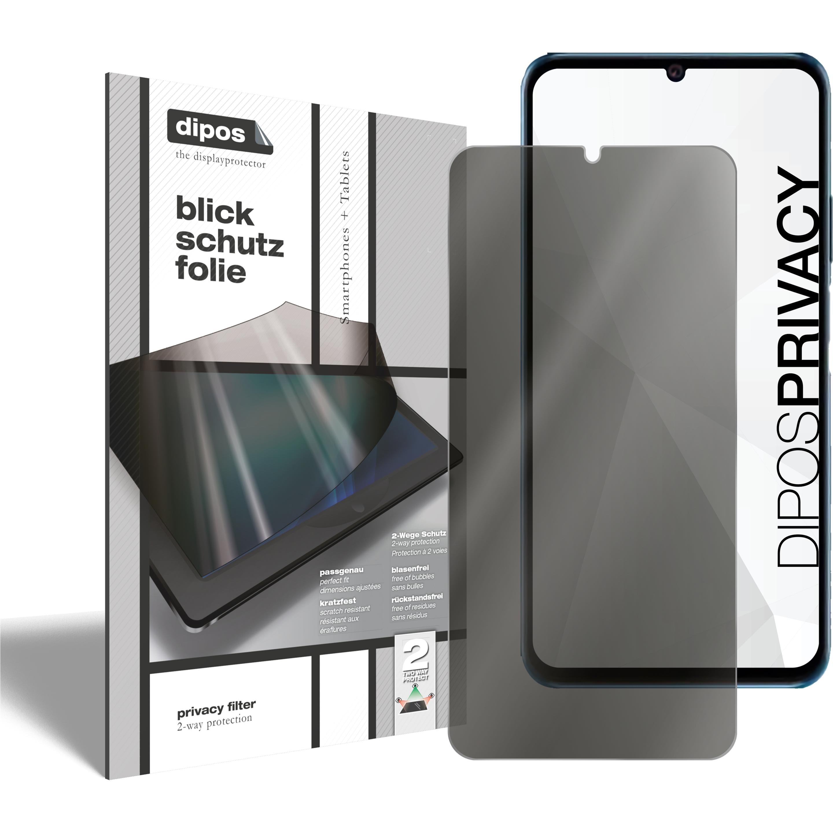 Dipos Blickschutzfolie 2-Way Anti-Shock (2 Stück, Honor X30 Max), Smartphone Schutzfolie, Transparent