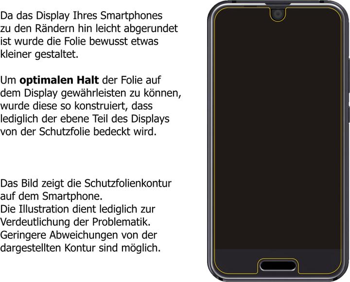 Actual product image Dipos Screen Protector Crystalclear (6 pcs., Sharp Aquos R Compact)