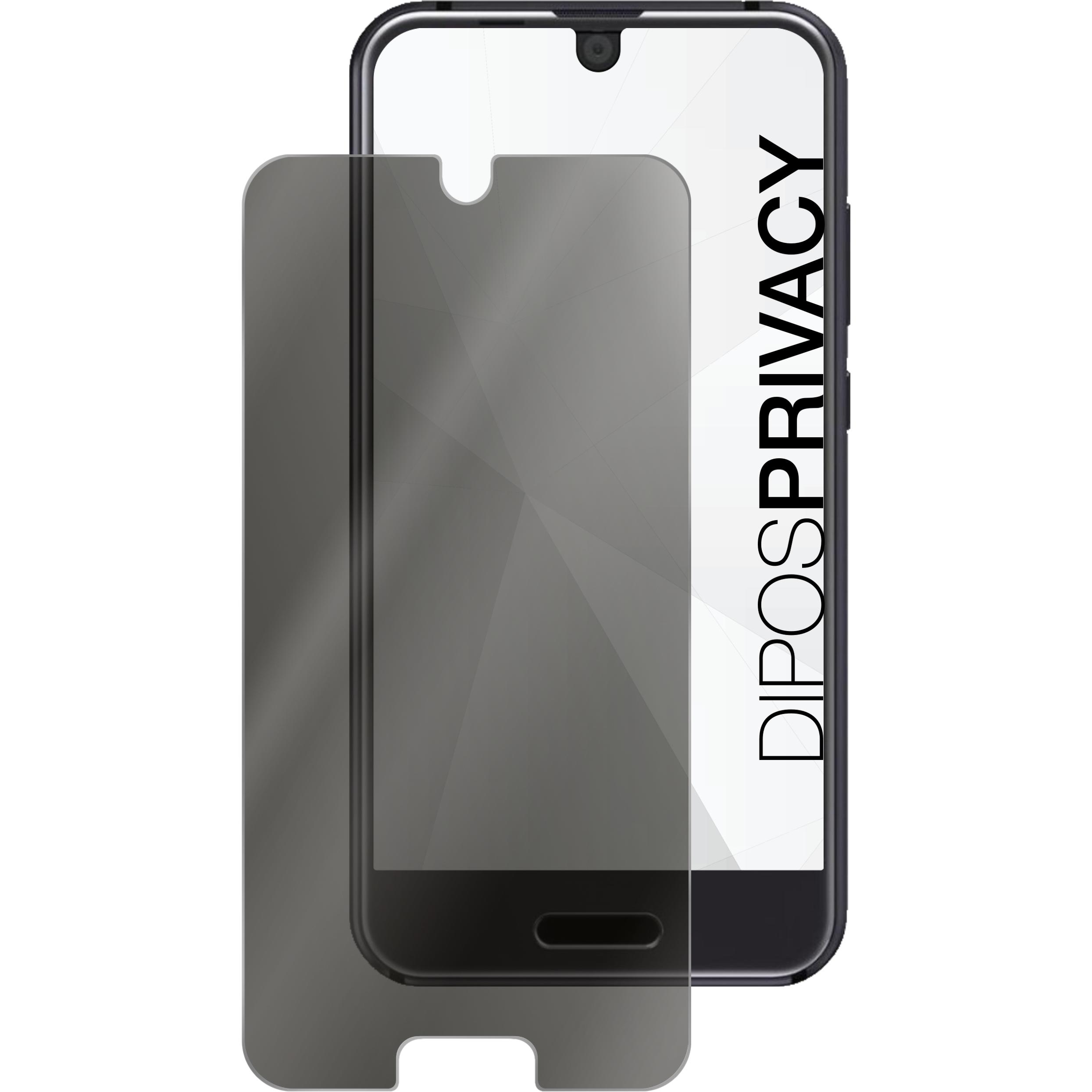 Thumbnail - Dipos Blickschutzfolie 2-Way Anti-Shock (1 Stück, Sharp Aquos R Compact), Smartphone Schutzfolie, Transparent