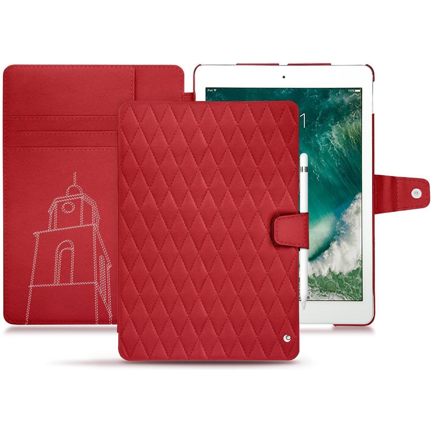 Noreve Lederschutzhülle Wallet (iPad Pro 10.5), Tablet Hülle, Rot
