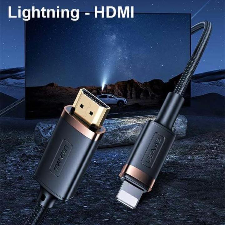 Produktbild Usams HDMI (Typ A) — Lightning (2 m, HDMI)
