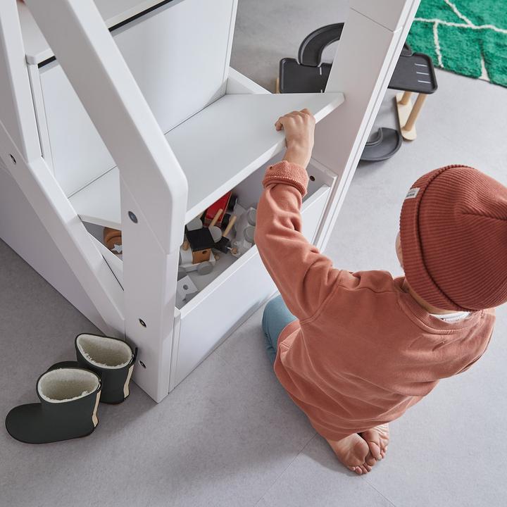 Produktbild Lifetime Kidsrooms Treppe mit Stauraum und Gelaender 152 Hochbett