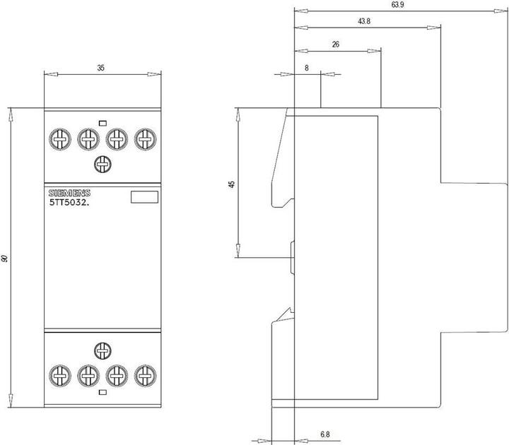 Image du produit Siemens Insta Contactor 2NO/2NC 230V