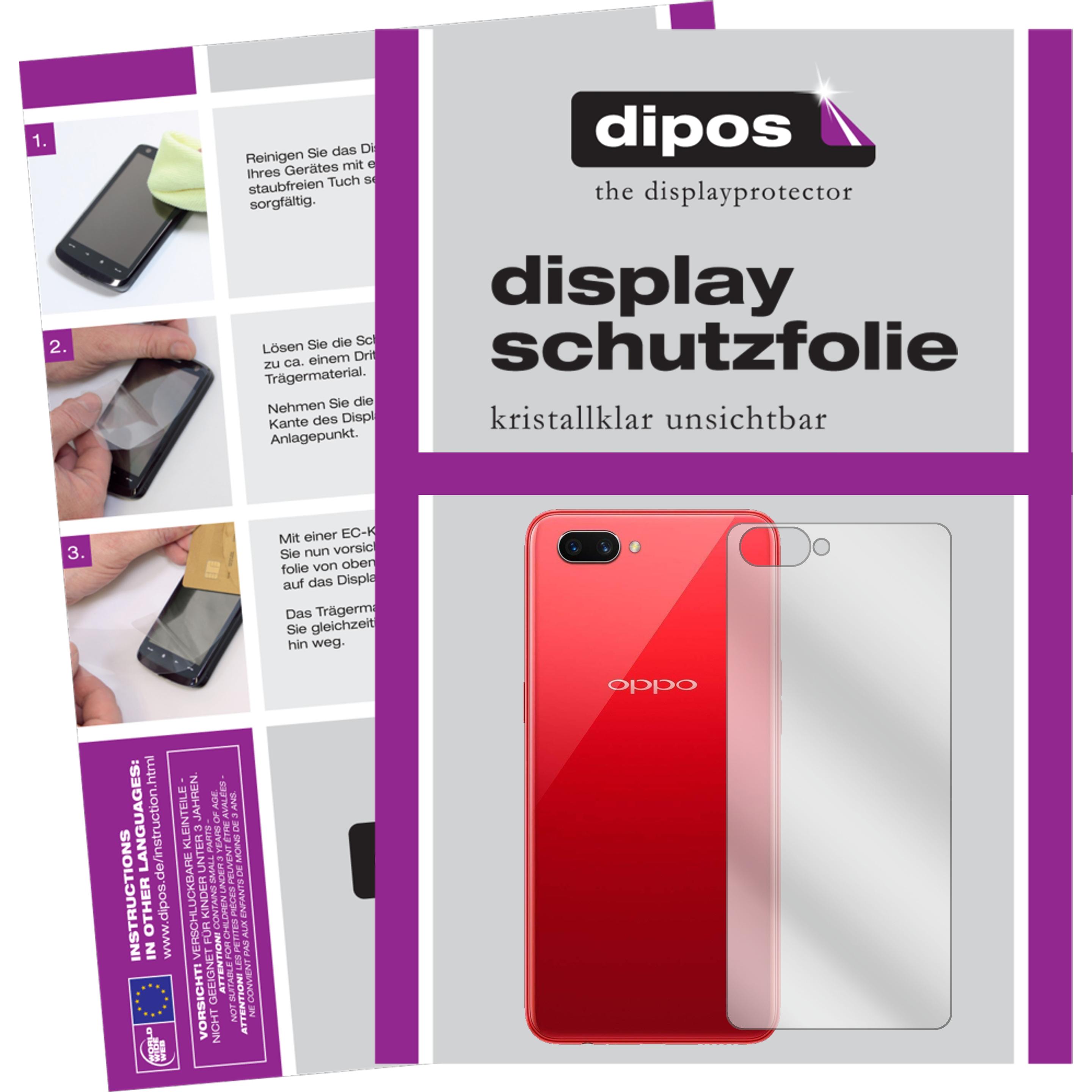 Dipos Displayschutzfolie Crystalclear (1 Stück, Oppo A3s), Smartphone Schutzfolie, Transparent
