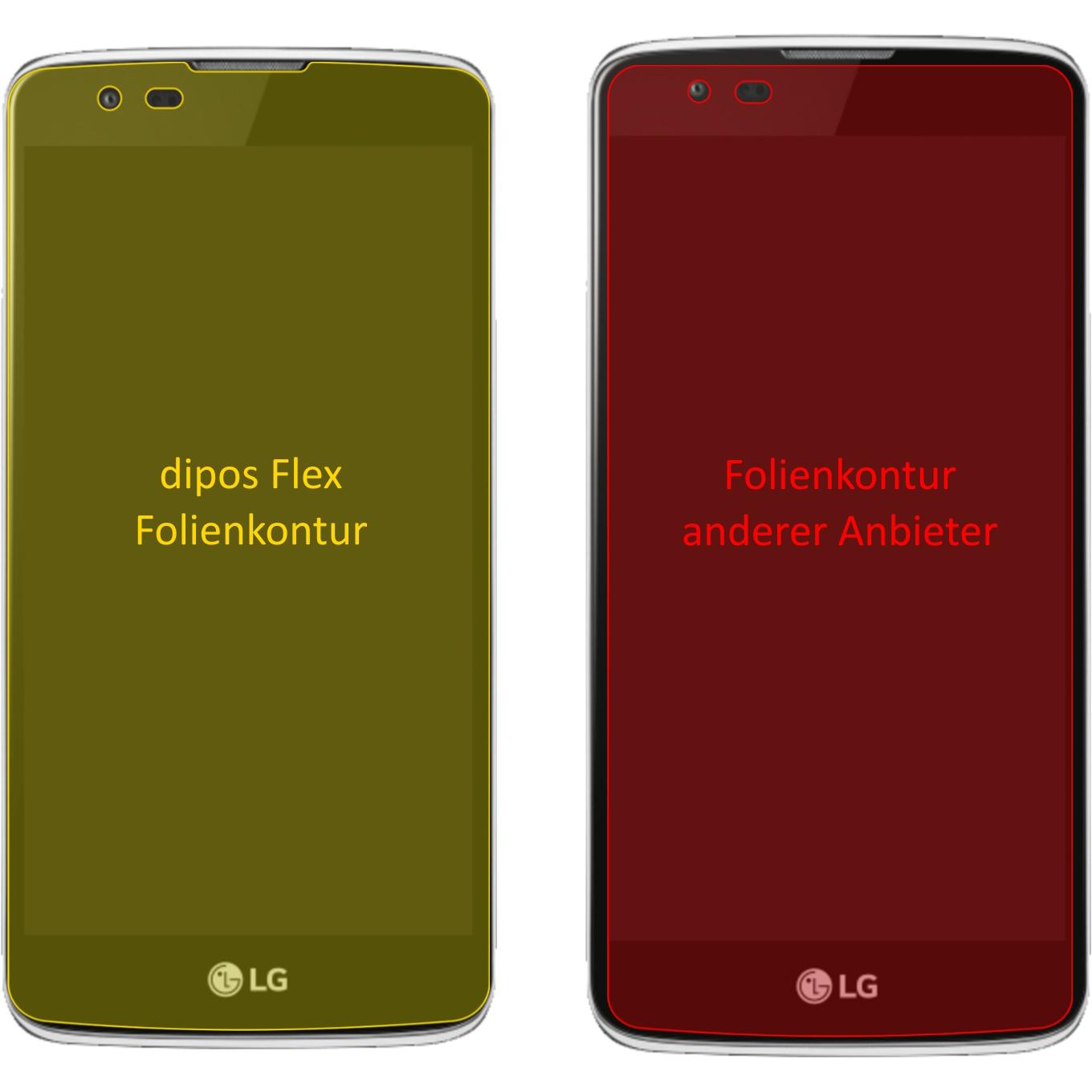 Thumbnail - Dipos Displayschutzfolie Full-Cover 3D (3 Stück, LG Phoenix 2), Smartphone Schutzfolie, Transparent
