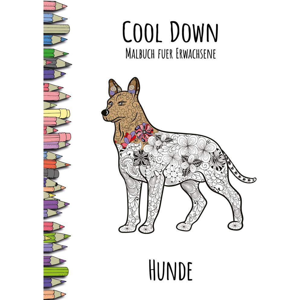 Herpers Cool Down Malbuch für Erwachsene: Hunde
