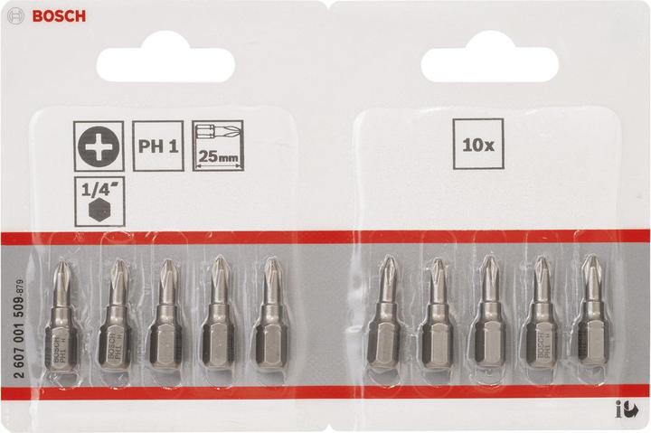 Productafbeelding Bosch Professional Zubehör Cross-recess bit PH 1 Accessor (Cross Phillips PH)