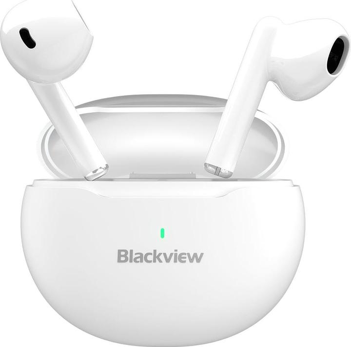 Blackview AirBuds 6 Headset Stereo (TWS) In-ear Calls/Music USB Type-C Bluetooth White (20 h, Wireless)