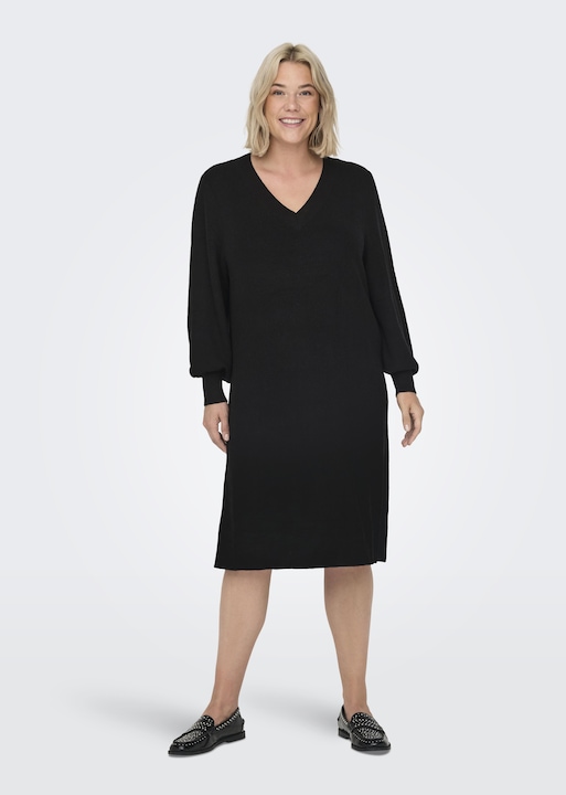 Produktbild Only Normal geschnitten V-Ausschnitt Curve Midikleid Kleid (S)