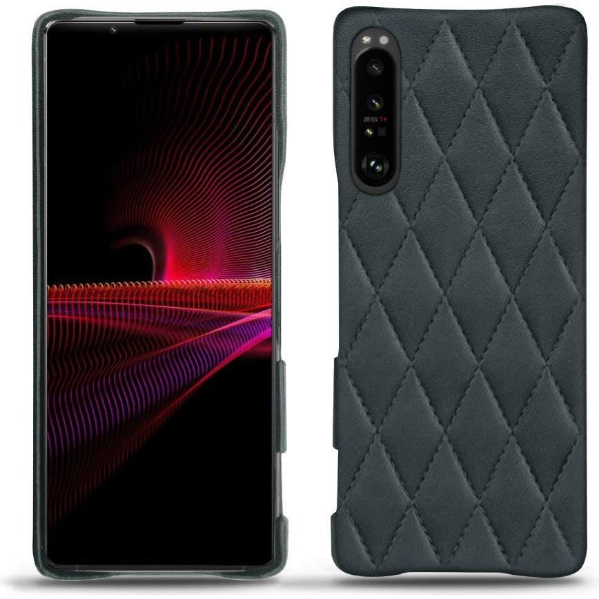 Noreve Lederschutzhülle (Sony Xperia 1 III), Smartphone Hülle, Blau
