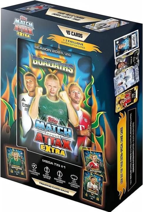 Produktbild Topps UCC Match Attax Extra 2026 - Mega Tin Goliaths (Booster Pack, Box Set & Collection)