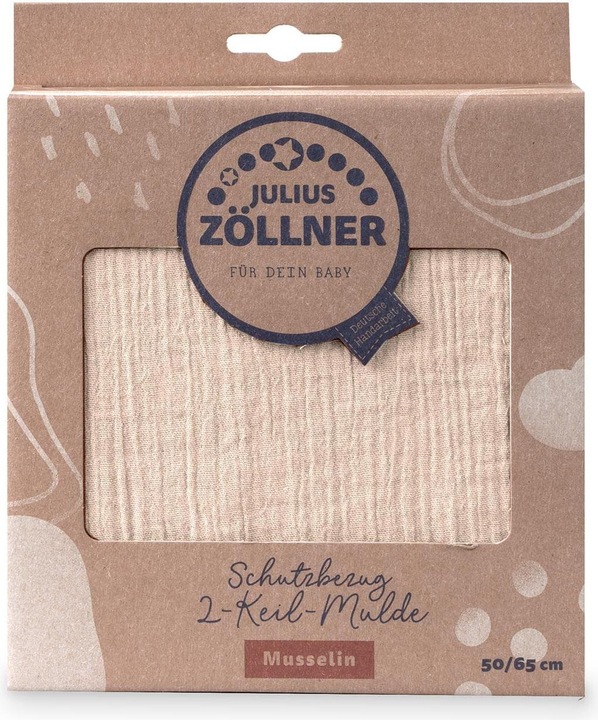 Image du produit Julius Zöllner Taie d'oreiller à langer en mousseline 50x65cm (50 x 65 cm)