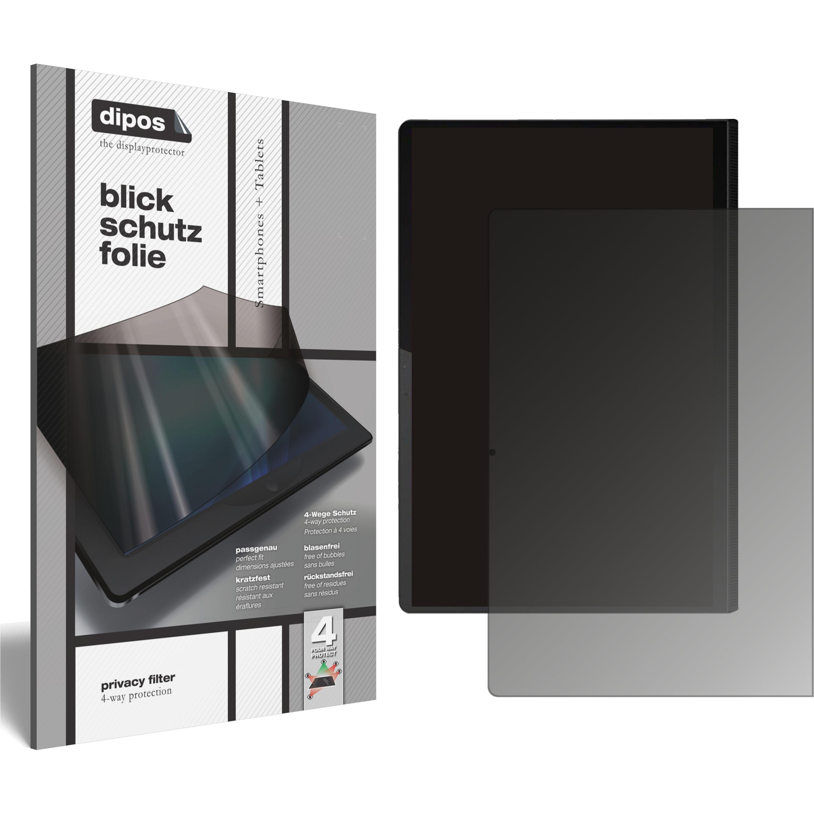 Dipos Blickschutzfolie 4-Way Privacy (1 Stück, Lenovo Yoga Tab 11), Tablet Schutzfolie