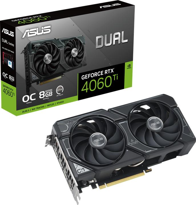Image du produit ASUS Dual GeForce RTX 4060 Ti OC Edition 8GB (8 Go)
