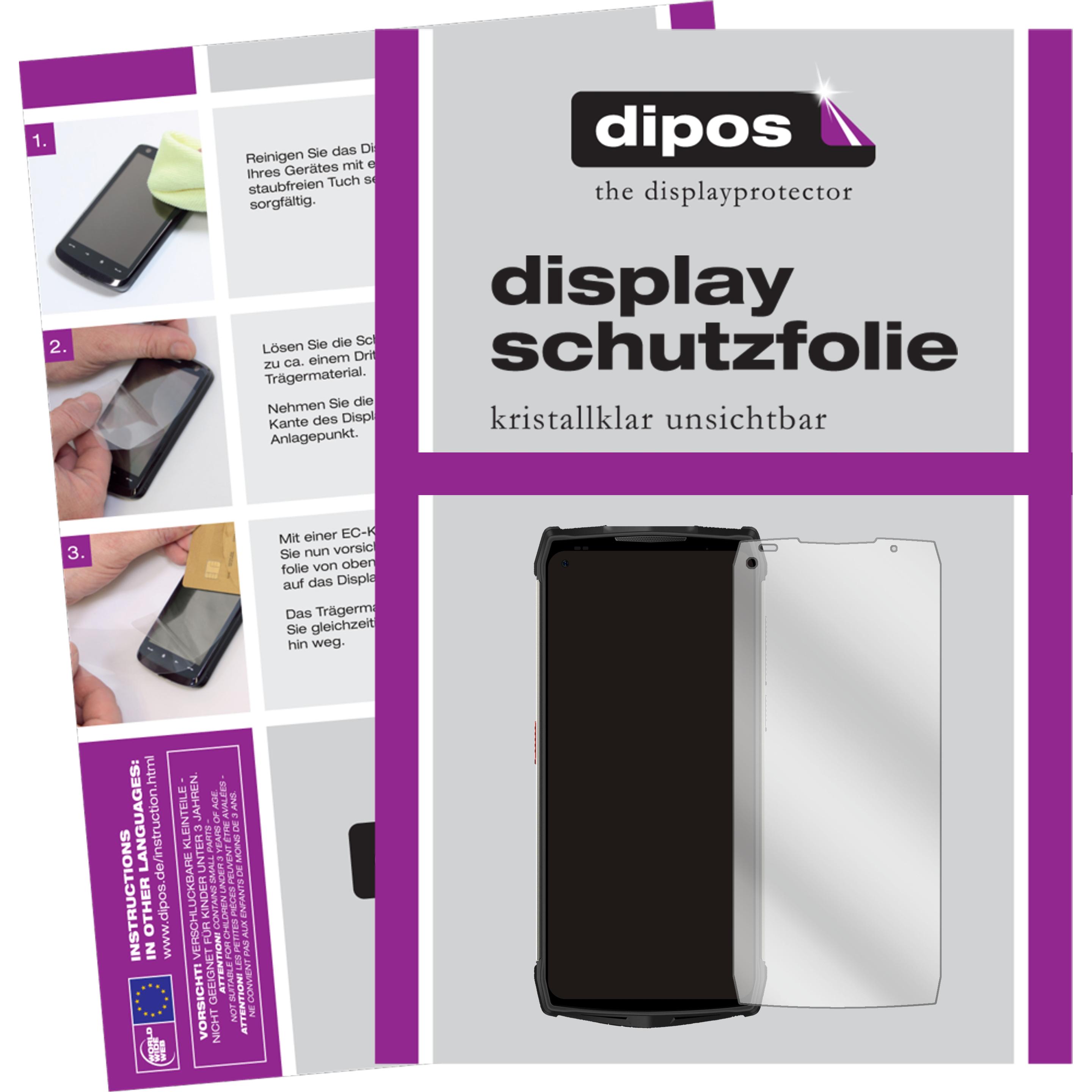 Dipos Displayschutzfolie Crystalclear (2 Stück, Ulefone Power Armor 13), Smartphone Schutzfolie, Transparent