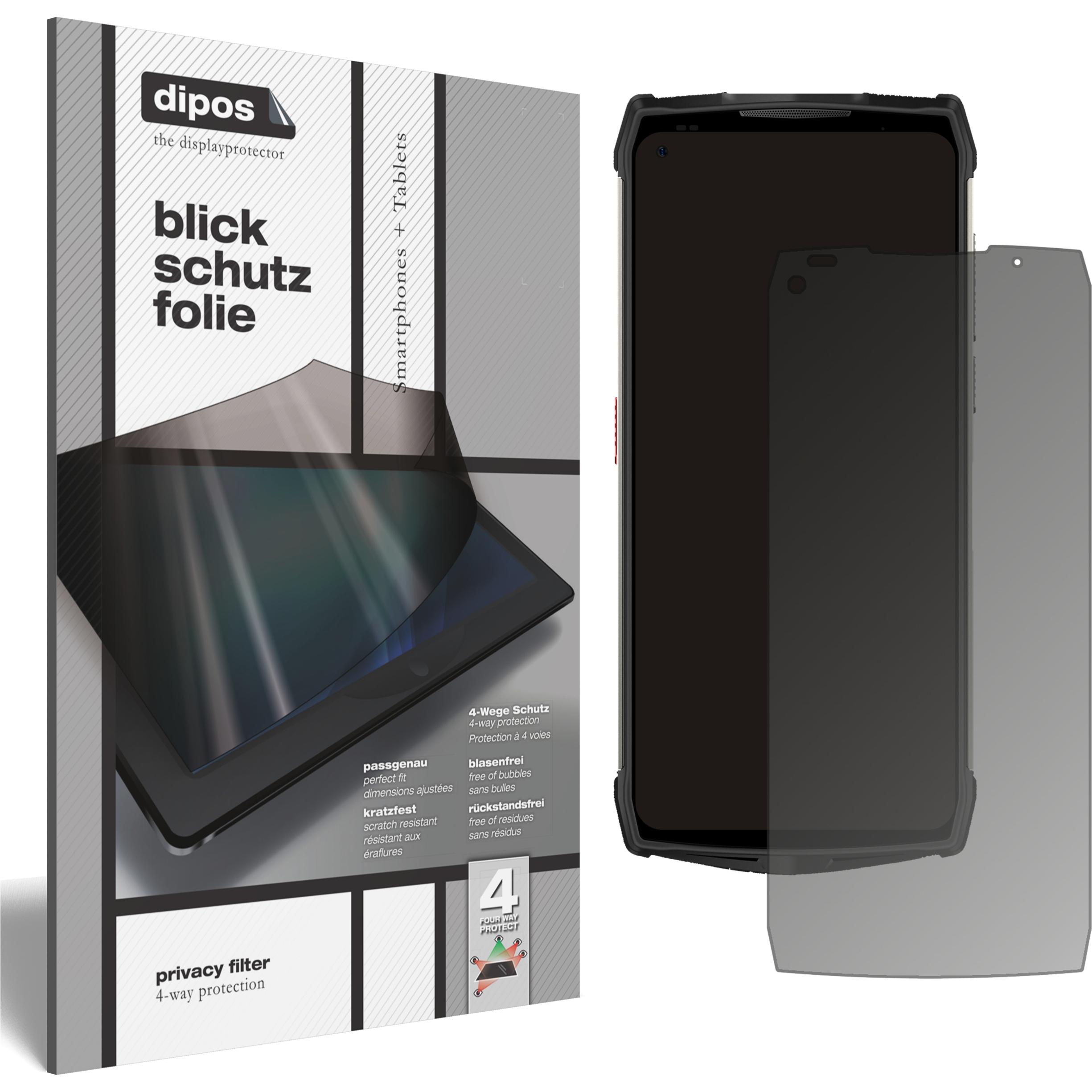 Dipos Blickschutzfolie 4-Way Privacy (1 Stück, Ulefone Power Armor 13), Smartphone Schutzfolie, Transparent