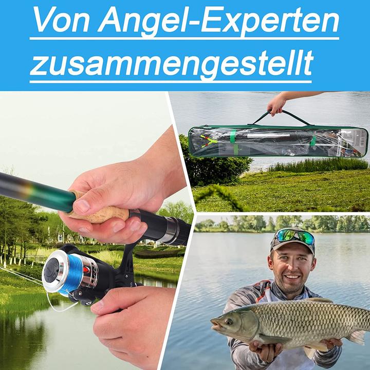 Immagine prodotto Q-Tac Set da pesca per carpe (Set da pesca, Telescopio, 300 cm)