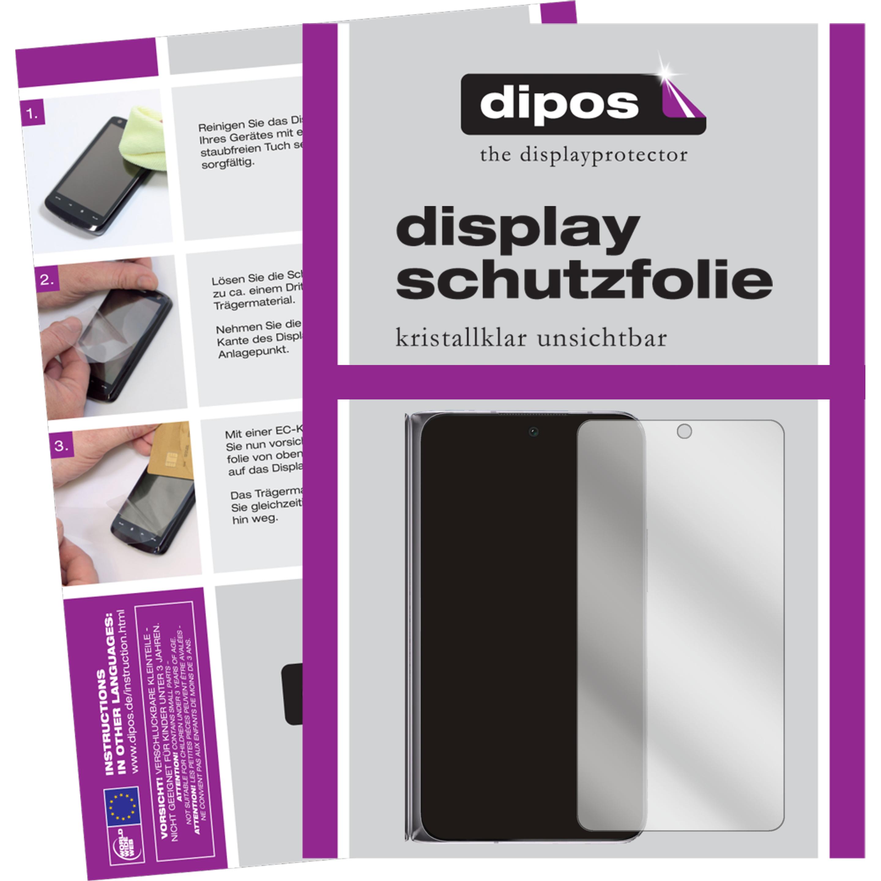 Dipos Displayschutzfolie Crystalclear (5 Stück, Oppo Find N), Smartphone Schutzfolie, Transparent