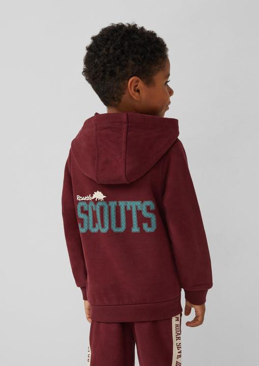 Produktbild s.Oliver Sweatshirt Hoodie mit Front- und Backprint und kuscheliger Innenseite (98)