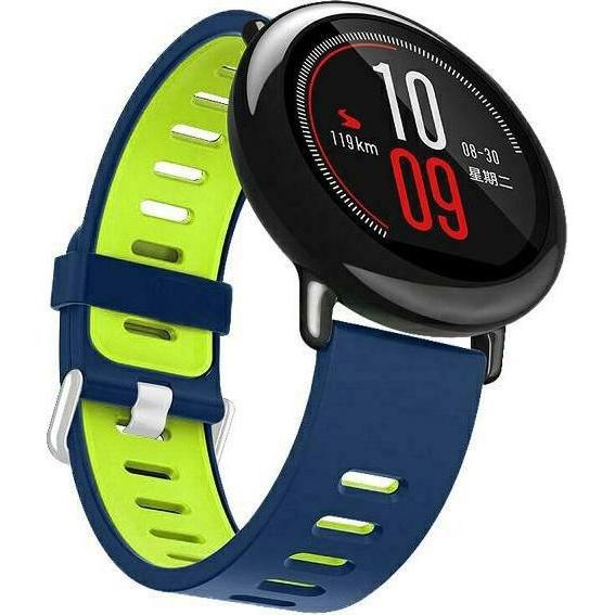 Beline, Armbanduhr, pasek Watch 22mm Double Color Silicone niebiesko-zielony blue/green box, Blau