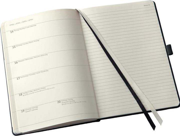 Produktbild Sigel Wochennotiz-Kalender 2026 C2614 1W/2S schwarz 21.3x14.8cm (A5, 1 Woche / 2 Seiten)