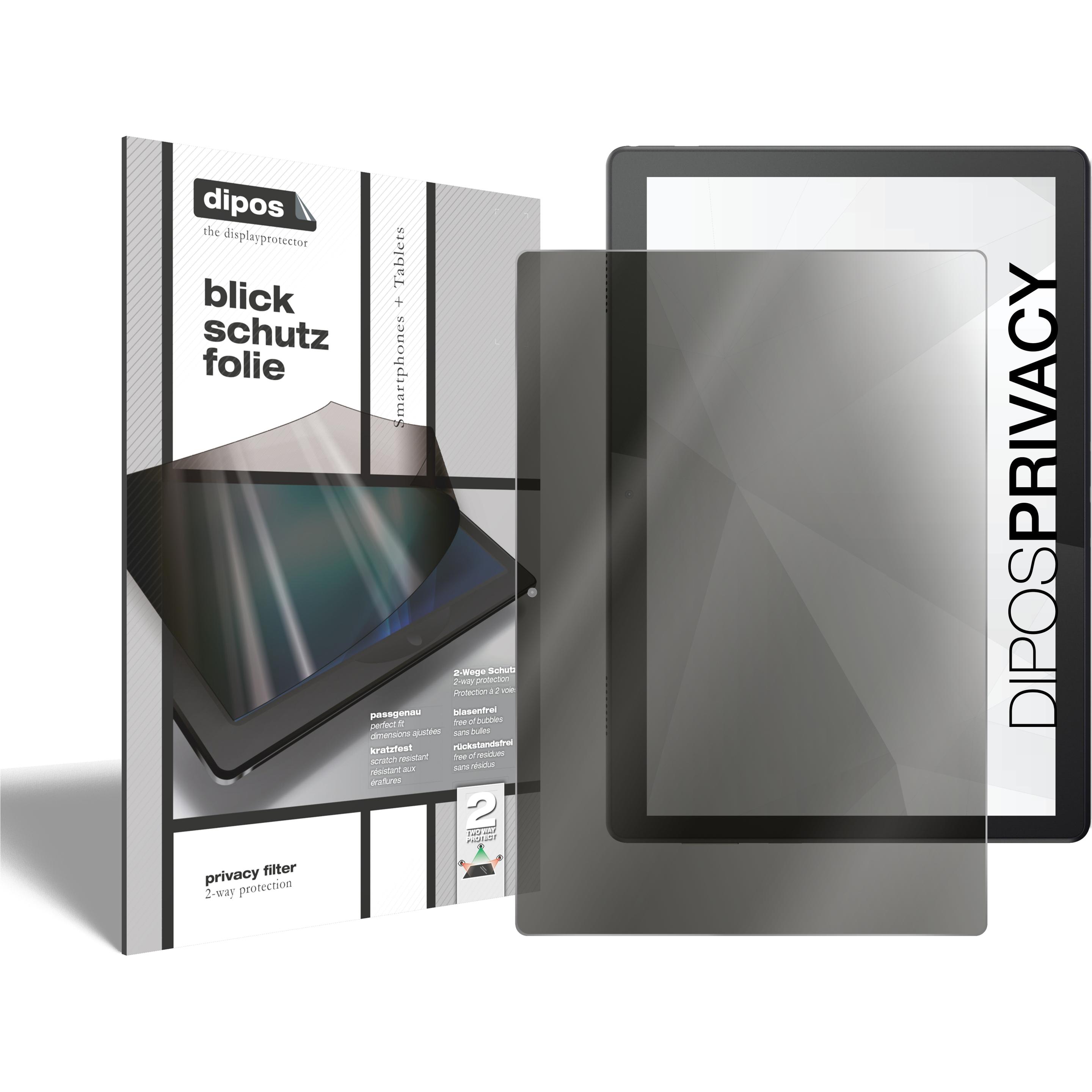 Dipos Blickschutzfolie 2-Way Anti-Shock (1 Stück, Lenovo Tab M10), Tablet Schutzfolie
